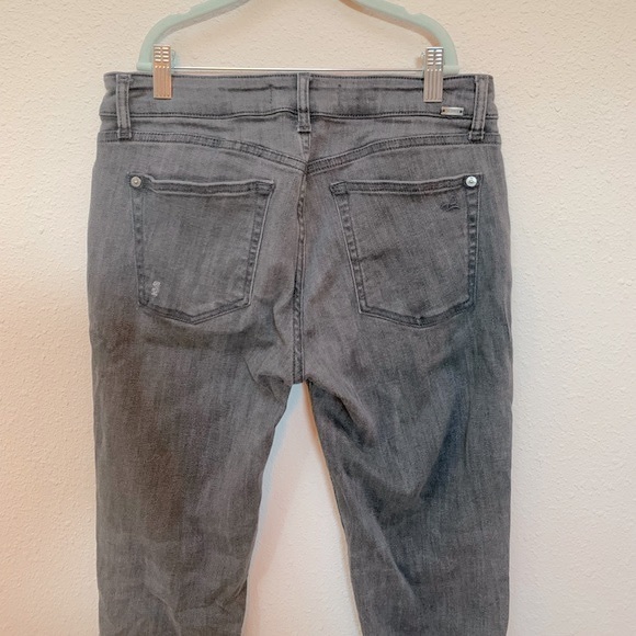 DL1961 x JA Instasculpt Skinny Jeans Size 28 - Distressed with Raw Hem in Gray - Picture 9 of 14